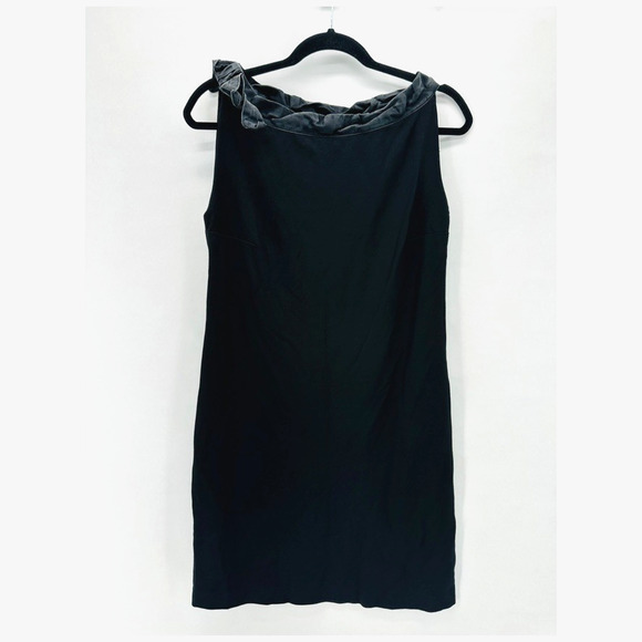 DSQUARED2 Sheath Dress Size M Silk Trim Neck Lined Stretch LBD Gala‎ Yacht Italy - Picture 1 of 11